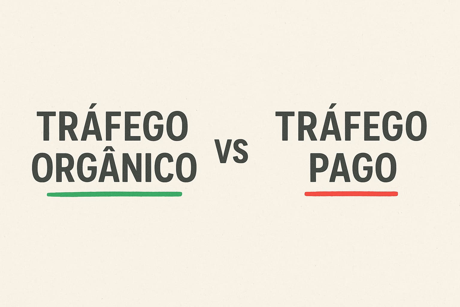Diferenças entre o tráfego orgânico e o tráfego pago