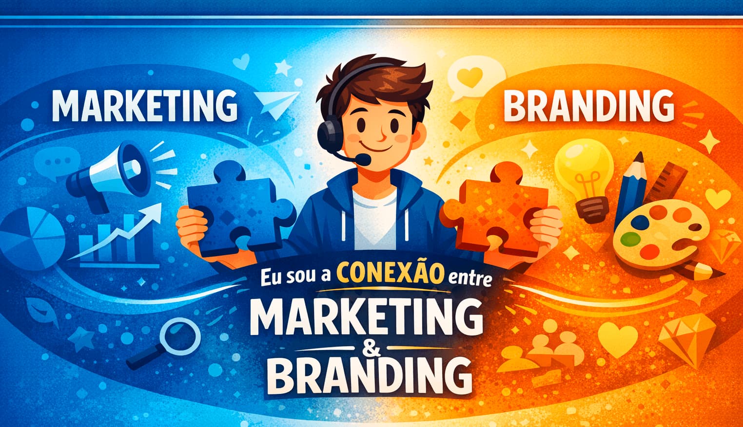 Podemos dizer que branding é o ser da marca sobre as conexões entre o marketing e o branding