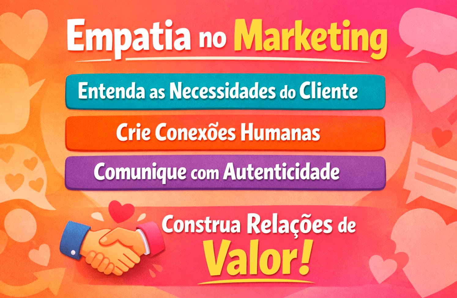 Empatia no marketing, entenda as necessidades do cliente, crie conexões humanas, comunique autenticidade