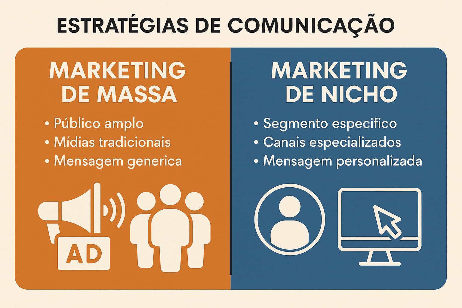Estratégias de comunicação marketing de massa e marketing de nicho