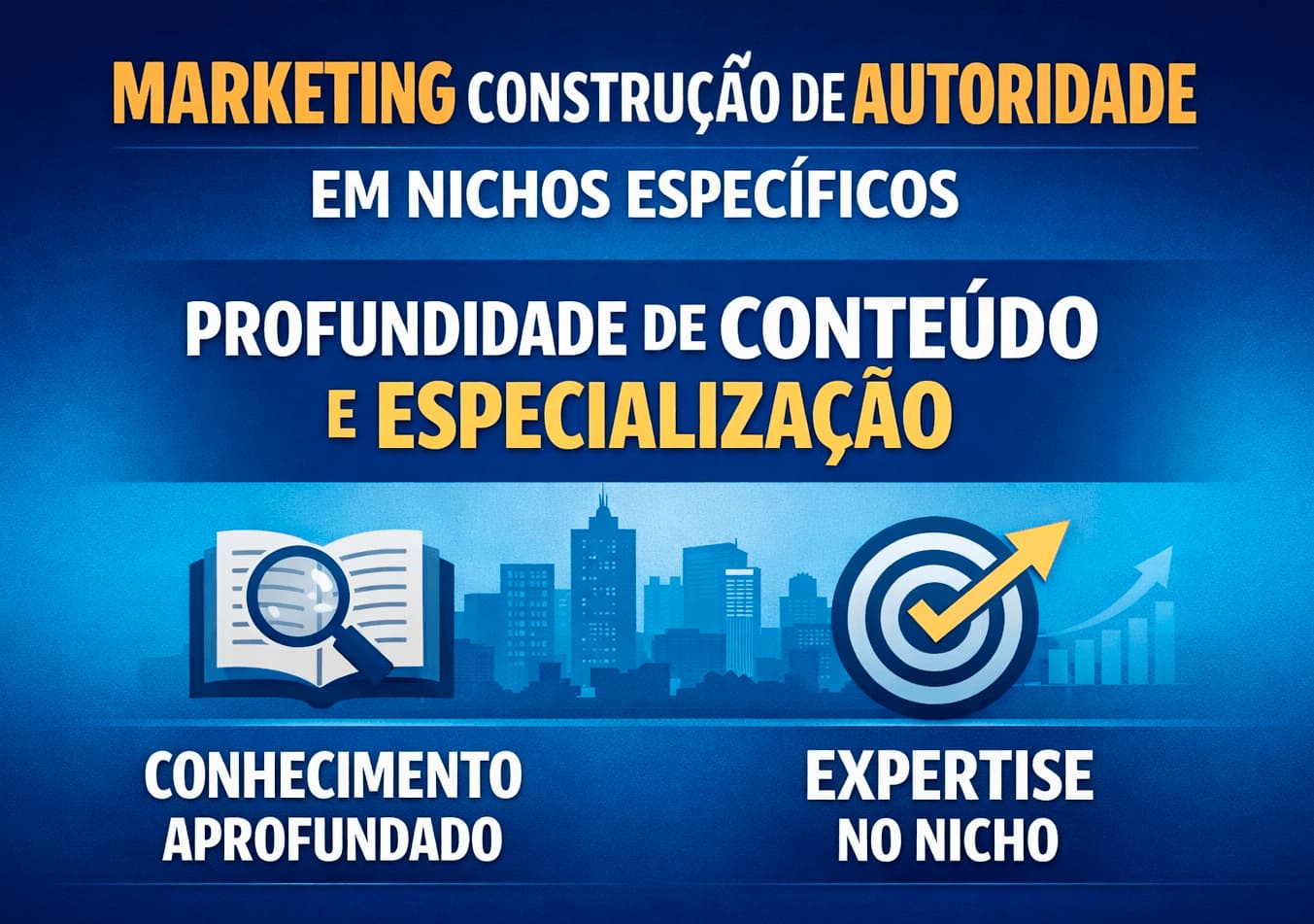 Marketing e autoridade de nicho, profundidade de conteúdo e especialização