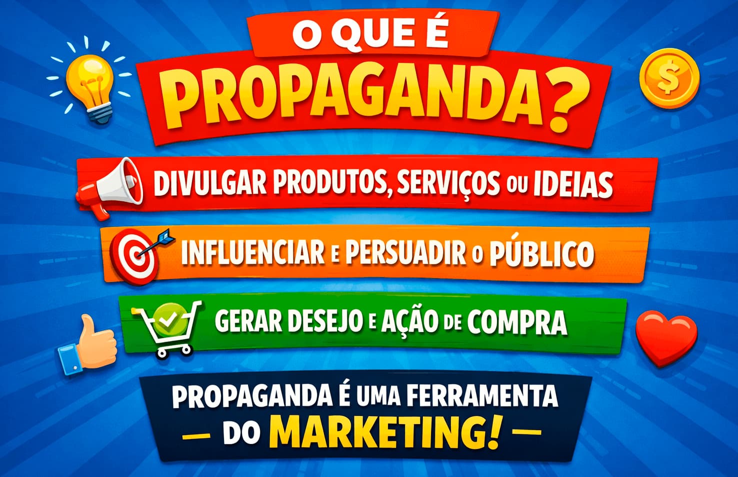 Marketing e propaganda em o que é uma propaganda, conceitos como divulgar, influenciar e gerar desejo