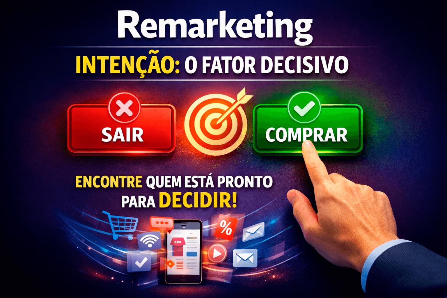 Marketing e remarketing, sobre intenção e o fator decisivo