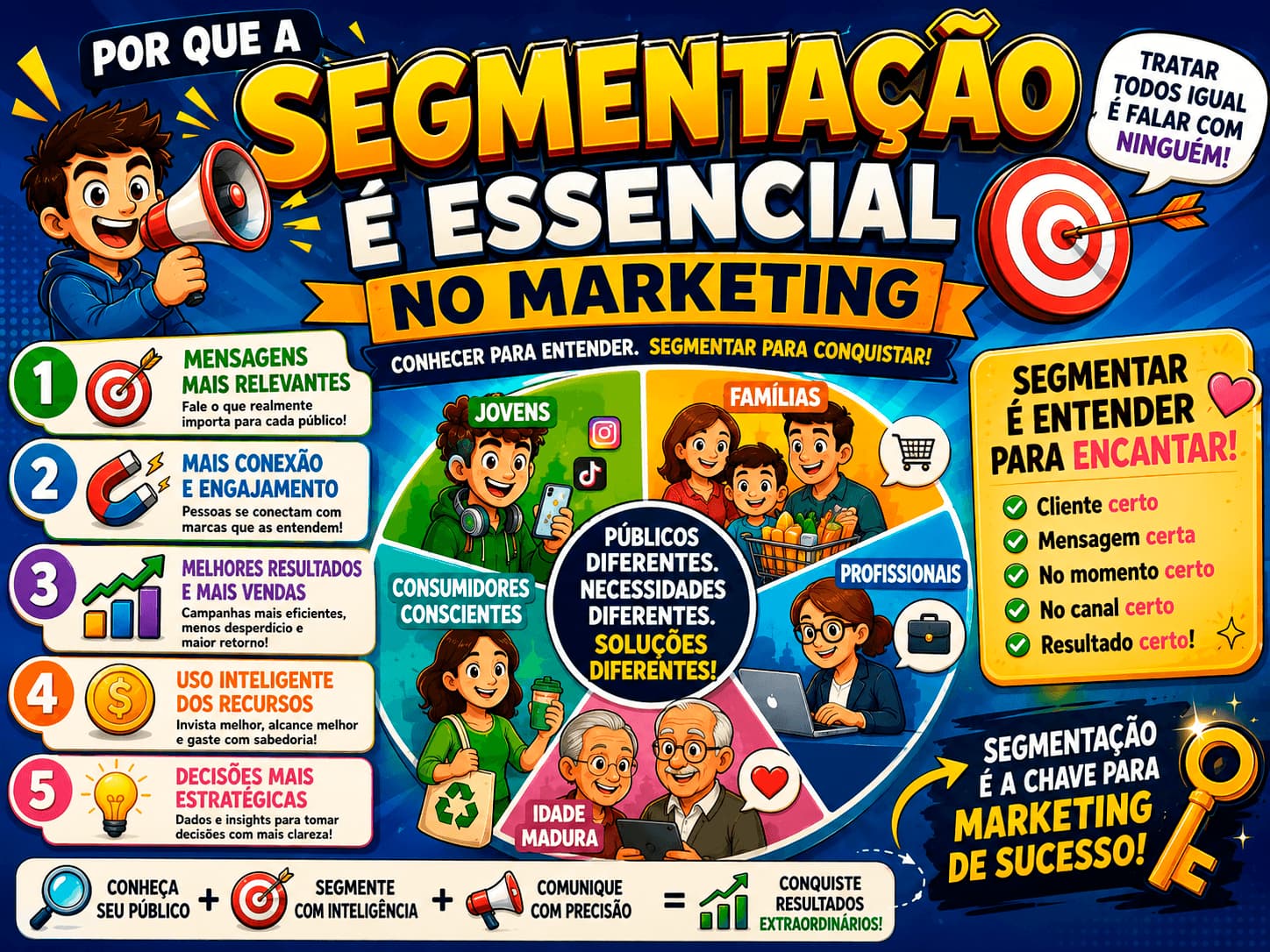 Marketing e segmentação é essencial, porque segmentar é entender