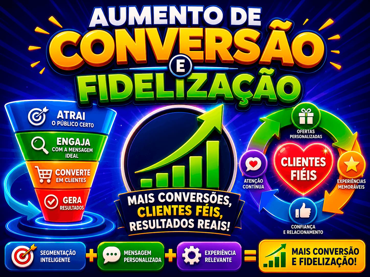 Marketing sobre aumento de conversão e fidelização, marketing e ideias para clientes fiéis