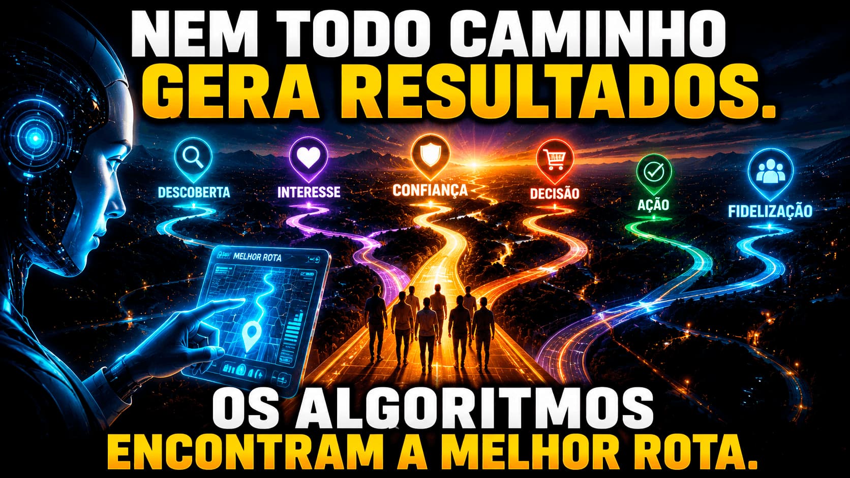 Marketing sobre nem todo caminho gera resultados, os algoritmos encontram a rota
