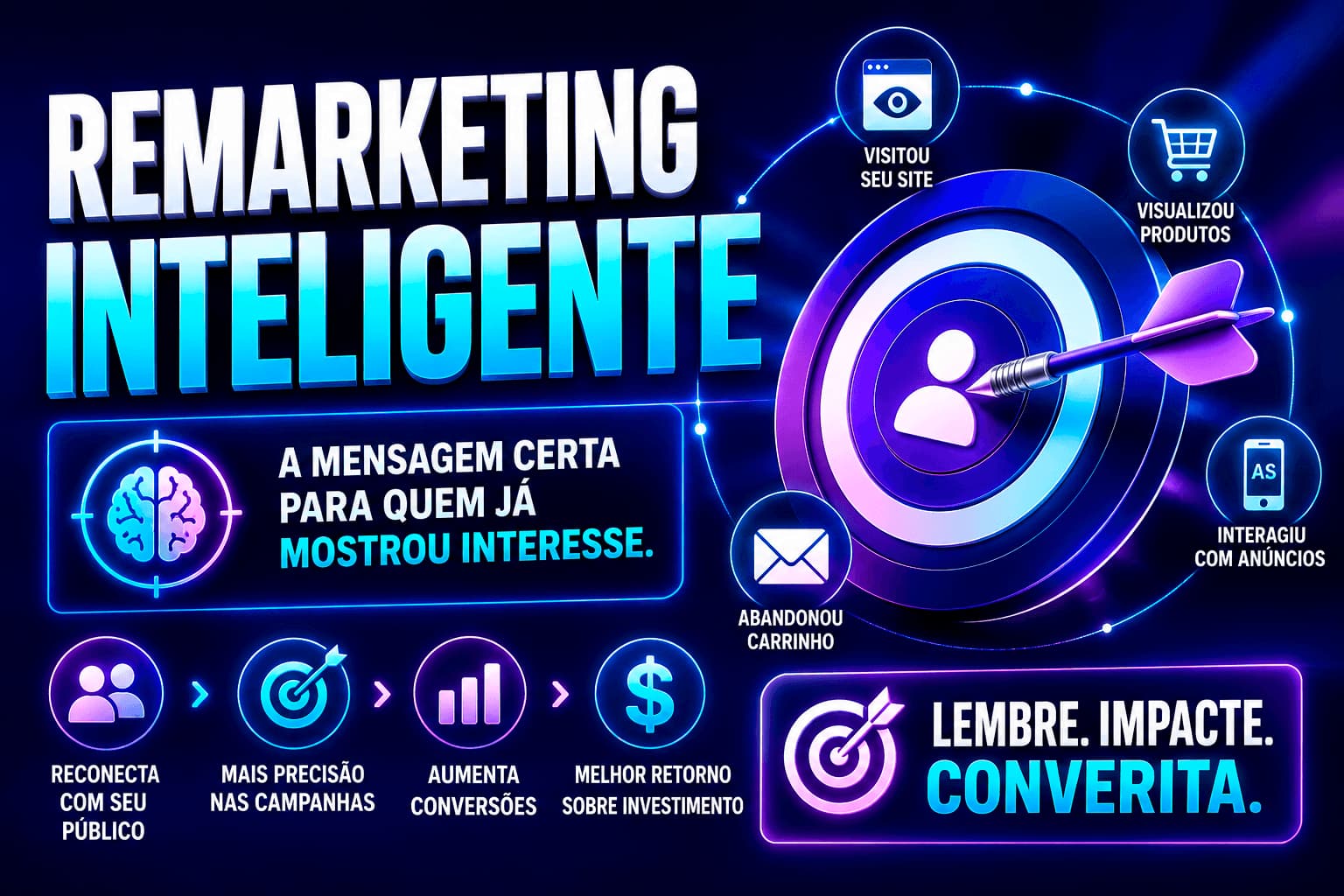 Marketing sobre remarketing inteligente a mensagem certa para quem já mostrou interesse