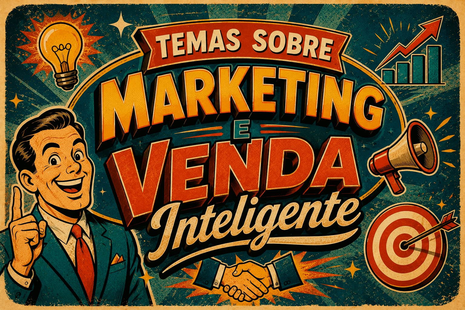 Marketing, temas sobre venda inteligente e marketing avançado
