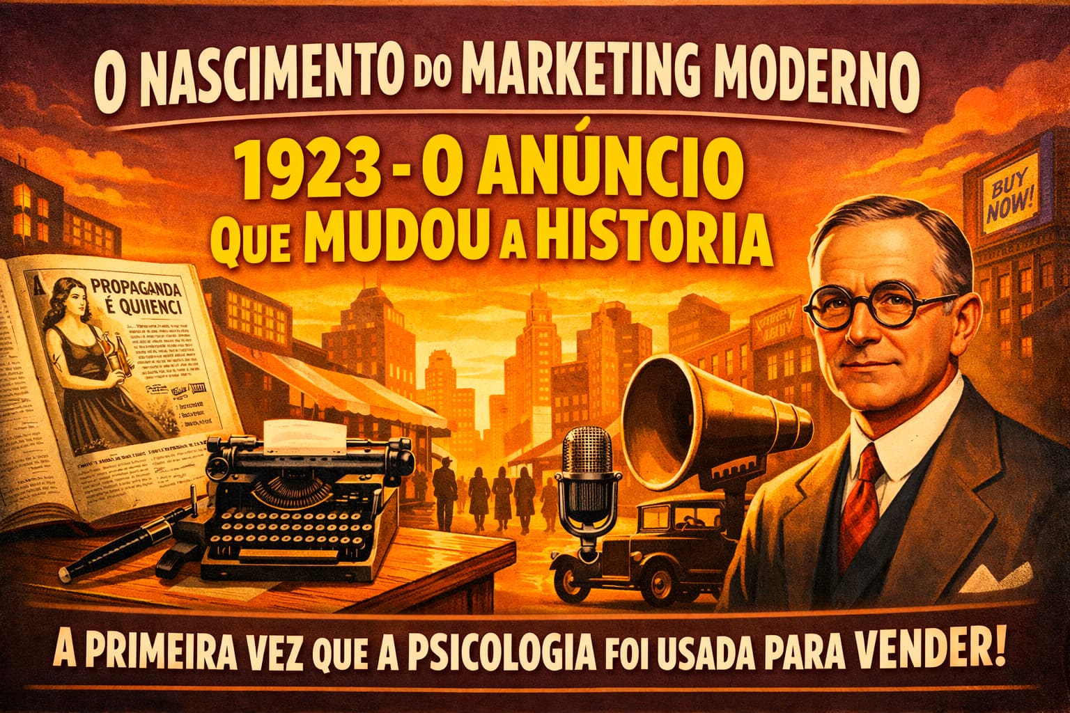 O nascimento do marketing moderno 1923 e o anúncio que mudou a história, a psicologia usada para vender