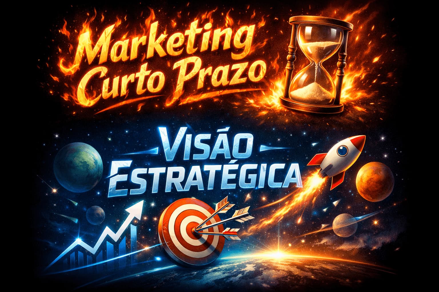 Marketing, exemplo sobre curto prazo e visão estratégica