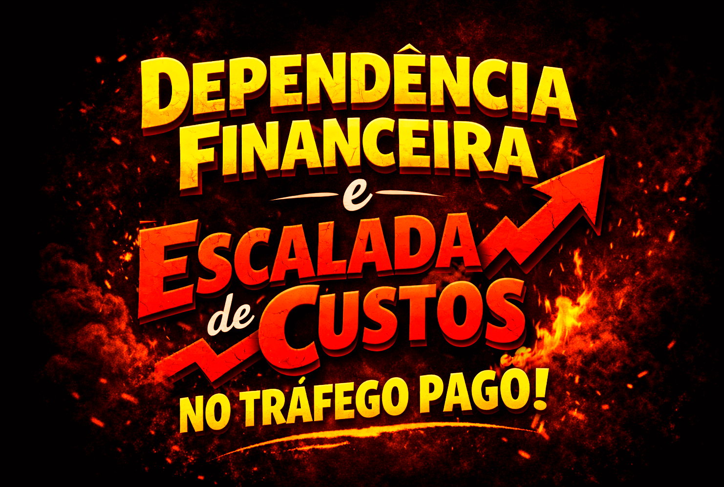 Marketing exemplo sobre dependência financeira e escalada de custos