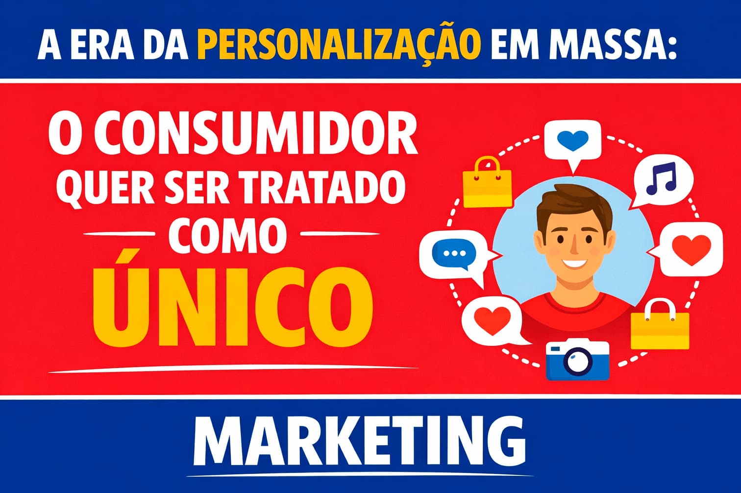 Marketing sobre como o consumidor quer ser tratado como único, personalização de atendimento