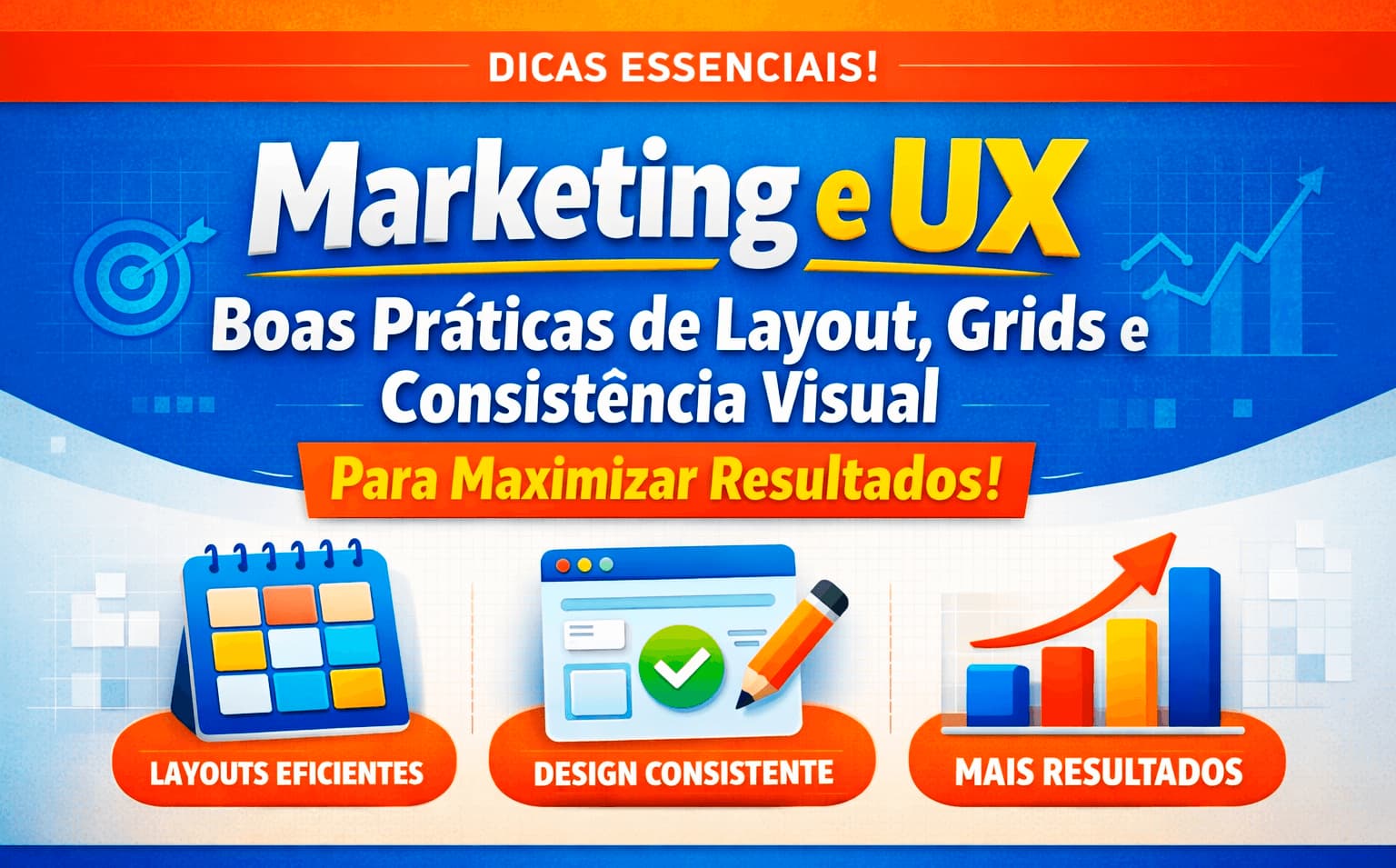 Boas práticas de layout, grids e consistência visual para maximizar resultados na experiência de usuário UX marketing