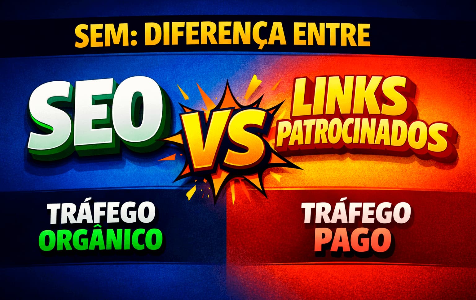 Marketing SEM - Diferença entre SEO e links patrocinados