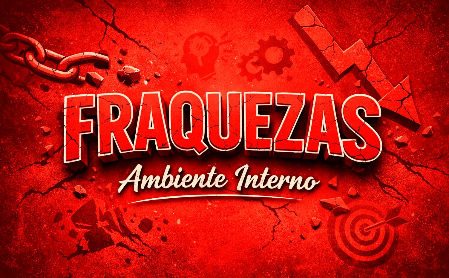 Marketing SWOT sobre fraquezas - ambiente interno