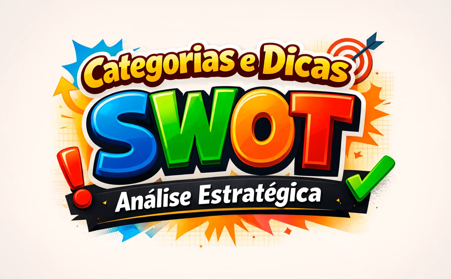 Marketing sobre categorias e dicas SWOT para análise estratégica
