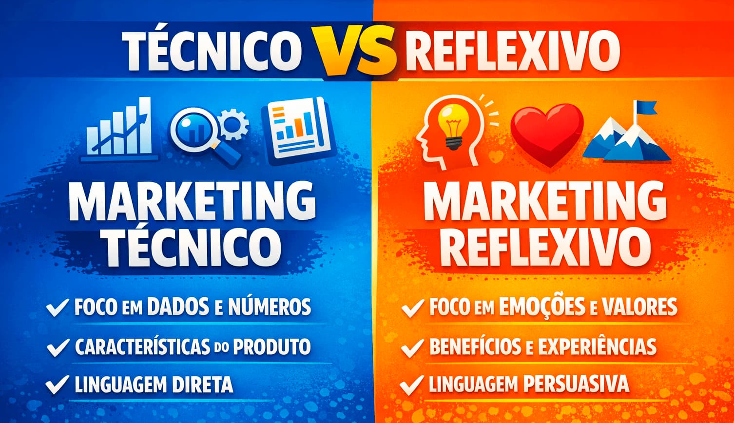 Marketing técnico vs marketing reflexivo com base de leads