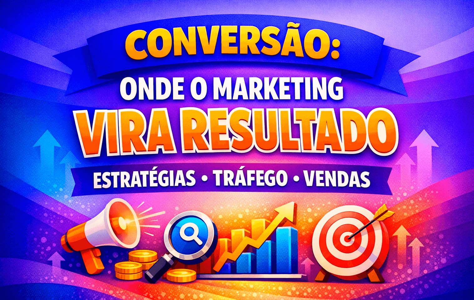 Marketing tradicional e digital sobre conversão, onde o marketing vira resultado