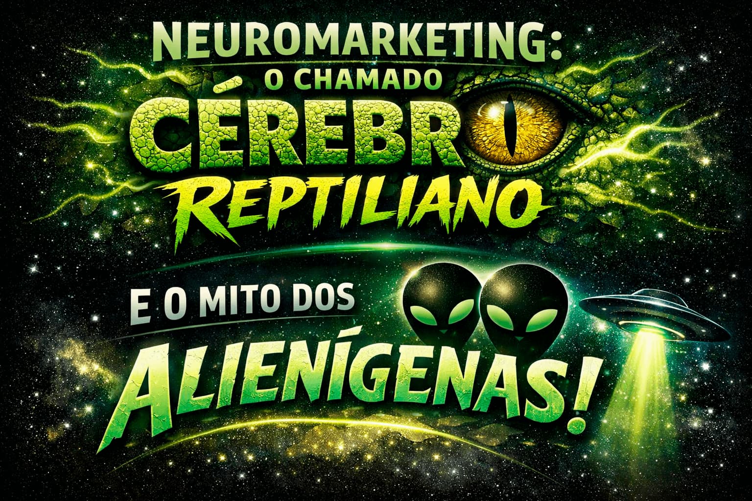 O chamado cérebro reptiliano e o mito dos alienígenas dentro do mundo do neuromarketing