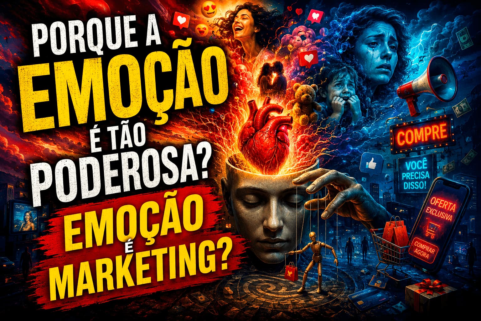 Porque a emoção é tão poderosa, emoção também é marketing