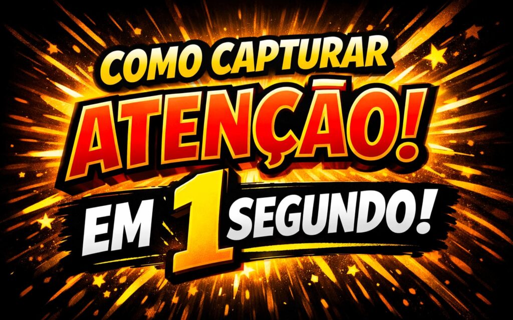 Marketing estratégico sobre como capturar a atenção em 1 segundo