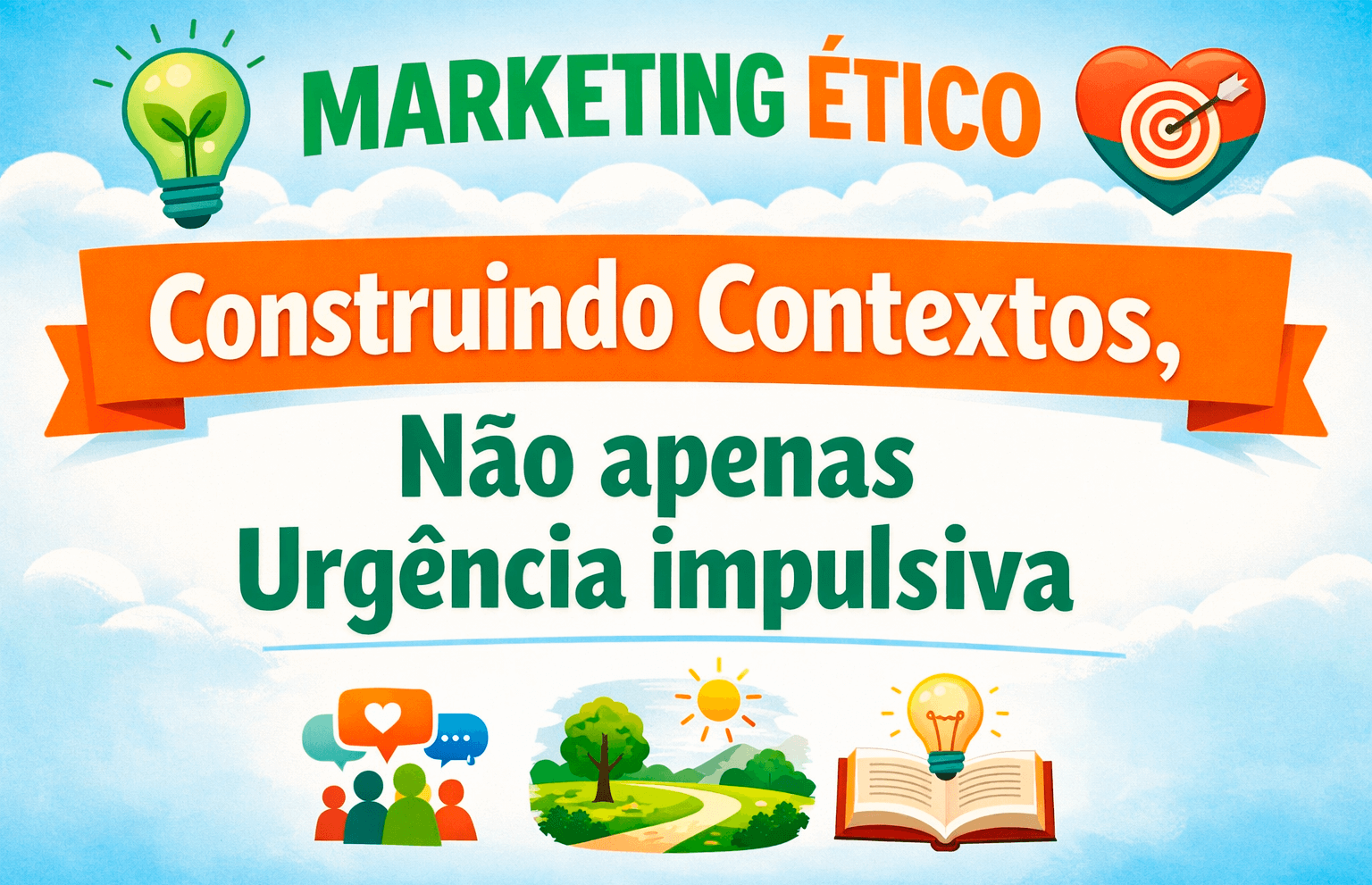 Marketing ético construindo contextos, não apenas urgência impulsiva