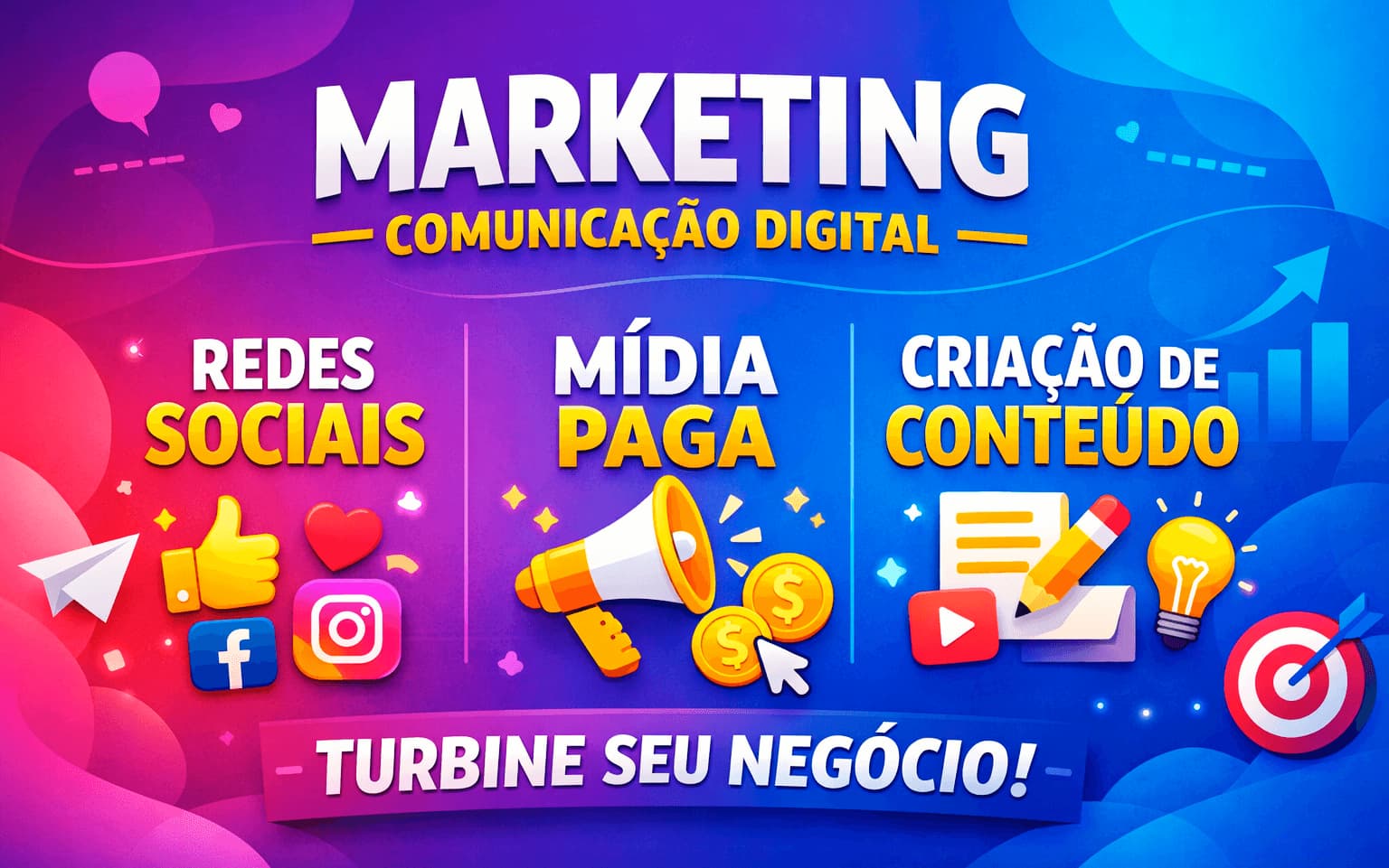 Marketing sobre comunicação digital, turbine o seu negócio com criação de coneúdo e divulgação