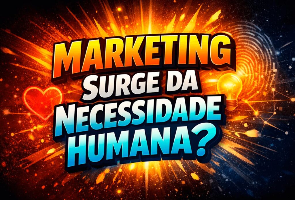 Marketing surge da necessidade humana