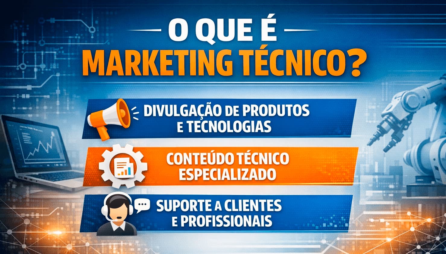 O que é marketing técnico, divulgação de produtos, conteúdo técnico e suporte aos clientes